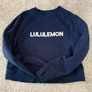 Lululemon Athletica Navy Blue Sweatshirt